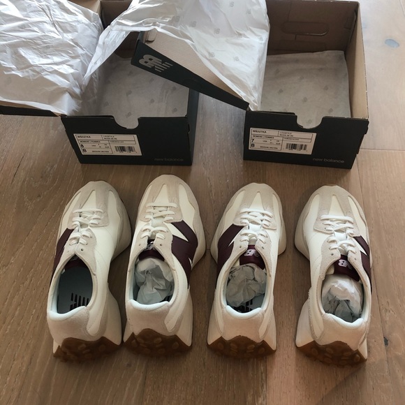 New Balance Shoes Nwt With Box New Balance 327 Moonbeam Burgundy